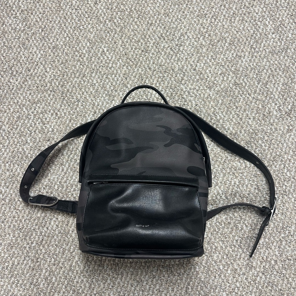 Black Camouflage Unisex Backpack